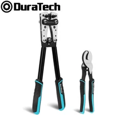DURATECH Battery Cable Lug Crimping Tool Heavy Duty Wire Cutter-Wire Crimper NEW
