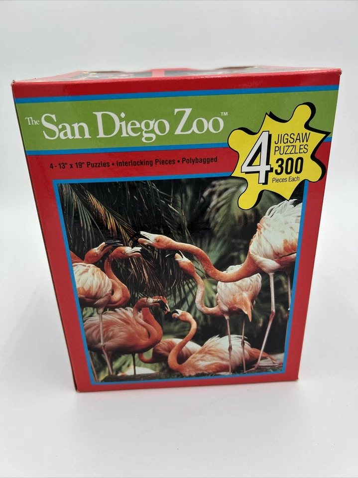 Quebra-cabeças The San Diego Zoo De acordo com Hoyle conjunto de 4 300 peças 13x19 novo - Imagem 3 de 4