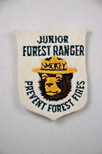 SMOKEY THE BEAR JUNIOR FOREST RANGER PREVENT FOREST FIRES PATCH SMOKEY THE BEAR JUNIOR FOREST RANGER PREVENT FOREST FIRES PATCH