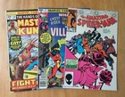3 Unrelated Marvels: AMAZING SPIDER-MAN #253 +WHAT IF #17 +MASTER OF KUNG FU #39