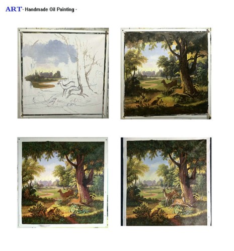 Texas Bluebonnets Landscape Oil painting Art Wall Decor Hand Painted on Canvas - Picture 3 of 5