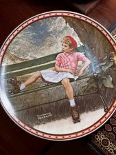 norman rockwell 5 plate set