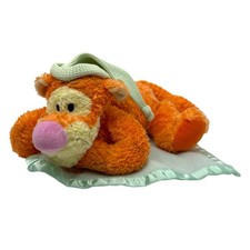 Disney Winnie The Pooh Bedtime Tigger 11 Plush Stuffed Animal Lovey Blanket