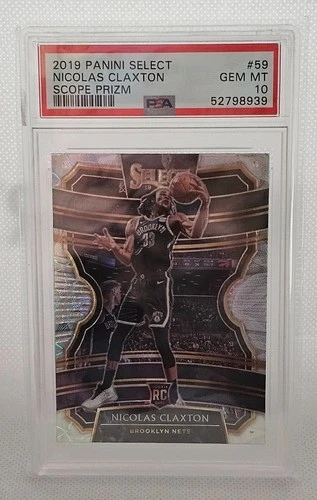 Nicolas Claxton Panini Select Silver Scope Prizm Rookie PSA 10 GEM MINT