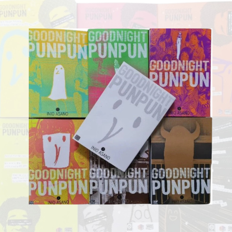 Goodnight PunPun Manga Vol 1-7 English ( LOOSE VOL ) English Version Inio Asano