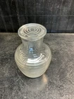 Vintage Original Anchor Hocking Ribbed Beehive Clear Glass Juice Carafe Pitcher