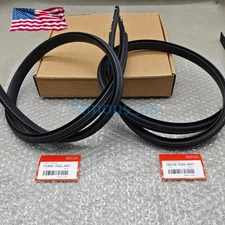 New! 2*Black Roof Trim Molding Kit Fits For Honda 2016-2021 Civic Sedan 5-Door