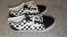 Size 7.5 - Vans Old Skool Black Checkerboard