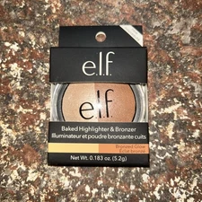 ELF Baked Highlighter Bronzer Duo Bronzed Glow 83372C  DISCONTINUED NOS Make Up