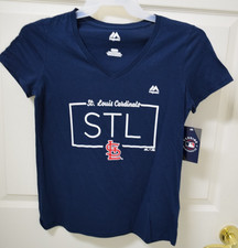 Shirt, St. louis Cardinals, NEW, Blue, W/Tags, Size S/P/CH, NEW
