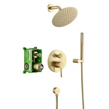 Sumerain S3223BGI Shower Faucet System Brushed Gold New
