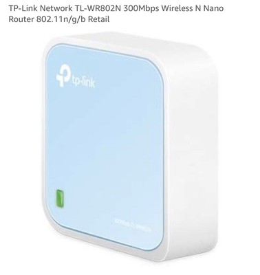 TP-Link Portable 300Mbps Wireless N Nano Router TL-WR802N (Sealed)