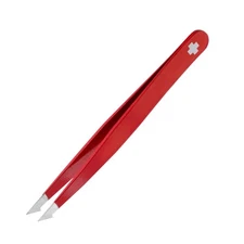 Evolution Swiss Cross Stainless Steel Tweezers Combined Pointed/Slanted Tips ...