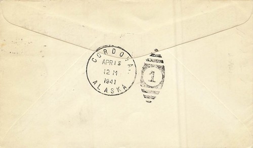 Sitka to Cordova , Alaska 1941 Emergency Air Mail Service - Picture 2 of 2