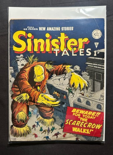 SINISTER TALES #13 (ALAN CLASS) STAN LEE STORY JACK KIRBY COVER RARE VG