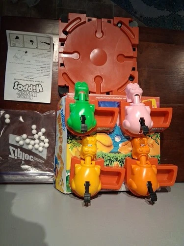 VINTAGE Hungry Hungry Hippos Game 100% COMPLETE Milton Bradley 2000 90s Kids