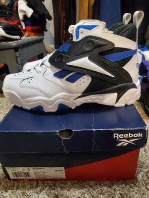 Reebok Preseason 94 Dallas Cowboys Leather Basketball Sneakers White Blue