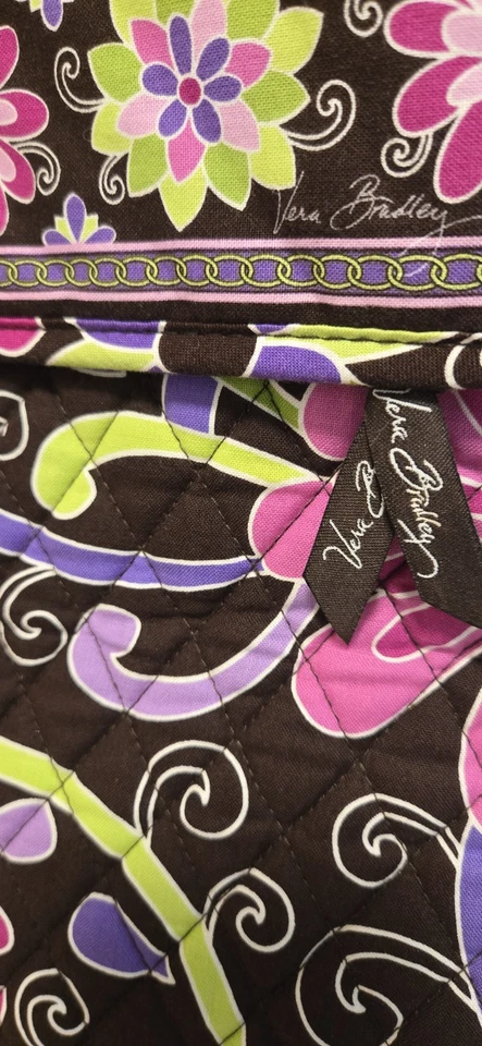 Vera Bradley Bolso Colgante Prenda Bolso Traje Retirado Púrpura Punzón Raro Foto 4 de 4