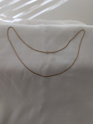 18K Vintage 24'' lange italienische gedrehte Weizenkette.