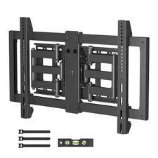 Ultra Slim Full Motion TV Wall Mount for 37-82 inch TVs, 1.3" Thin Low Profil...
