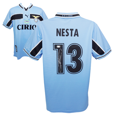 Alessandro Nesta Signed Lazio Soccer Jersey #13 with Beckett