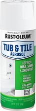 Rust-Oleum 280882 Tub  Tile Spray Paint, 12 Oz, Gloss White