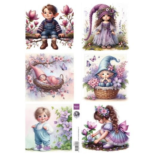 Marianne Design A4 Cardtoppers Sheet - Magical Garden by Fairybells FB2511