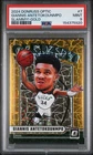 2024 PANINI DONRUSS OPTIC SLAMMY! GOLD #7 GIANNIS ANTETOKOUNMPO 2/10 PSA 9