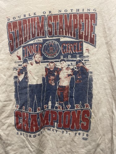 AEW Inner Circle Stadium Stampede Double or Nothing L Shirt Wrestling Jericho