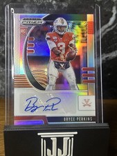 🔥2020 Panini Prizm Draft Picks Bryce Perkins Draft Picks Prizms Silver Auto🔥