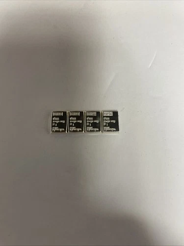 FOUR(4) Valcambi Suisse ONE(1) Gram .999 Silver Bullion CombiBar™