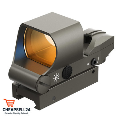 Red Dot Visier 20mm Schiene 4 Reticle 5 Helligkeit
