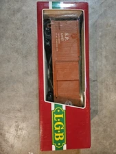 LGB G Scale 4067 Box Car S.P. #4067 w/ Metal Wheels In Original Box