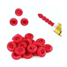 20 Pack Caulk Saver Caps - Seal and Preserve Open Caulking Tubes - Red