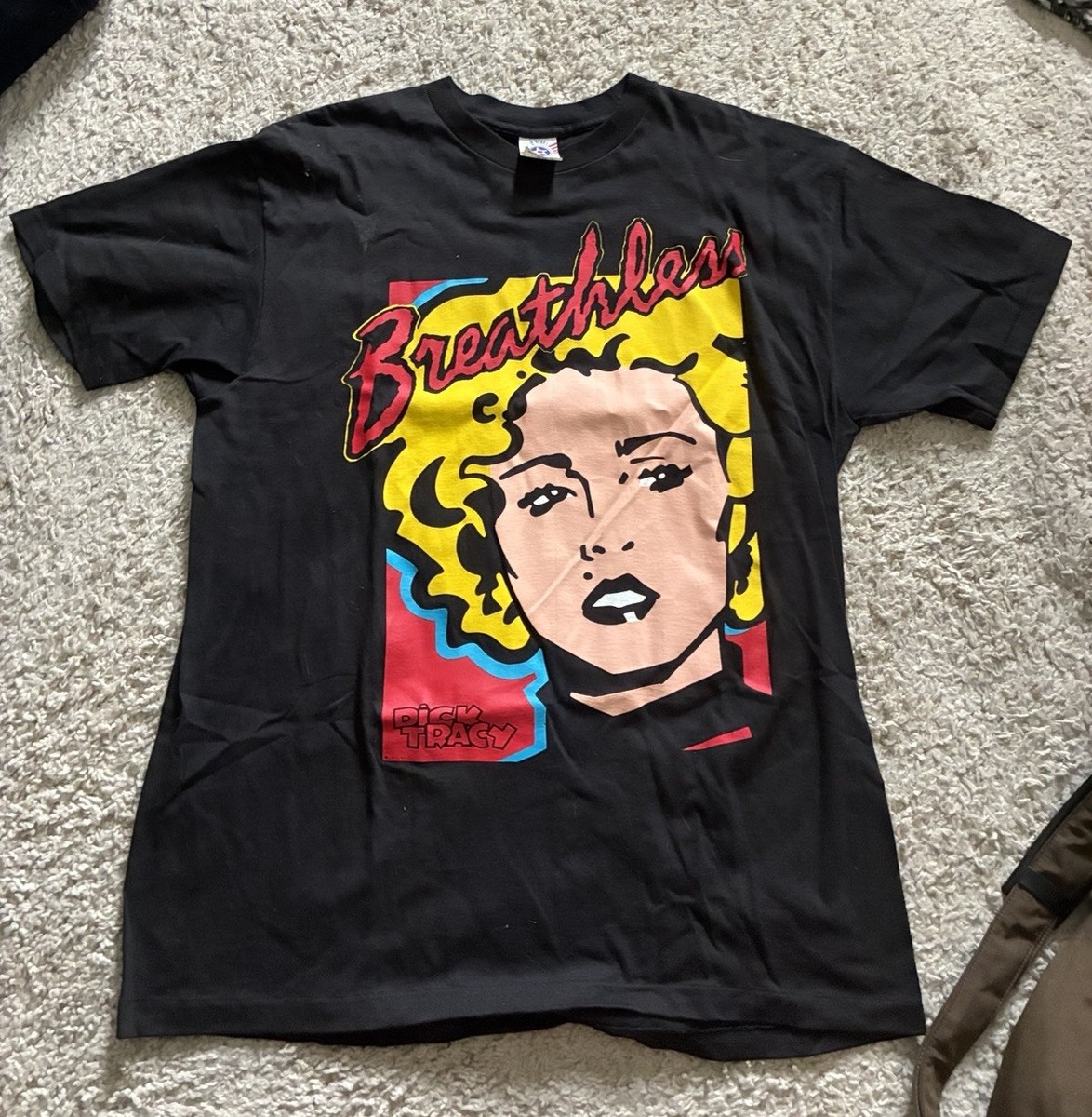 Vintage Dick Tracy Breathless Mahoney Madonna Movie Promo T-Shirt