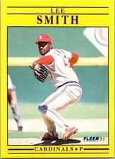 Lee Smith St. Louis Cardinals 645 Fleer 1991 Baseball Card
