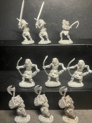 Reaper Highlanders x9 Metal Miniatures *Excellent* 1998 Out of Production