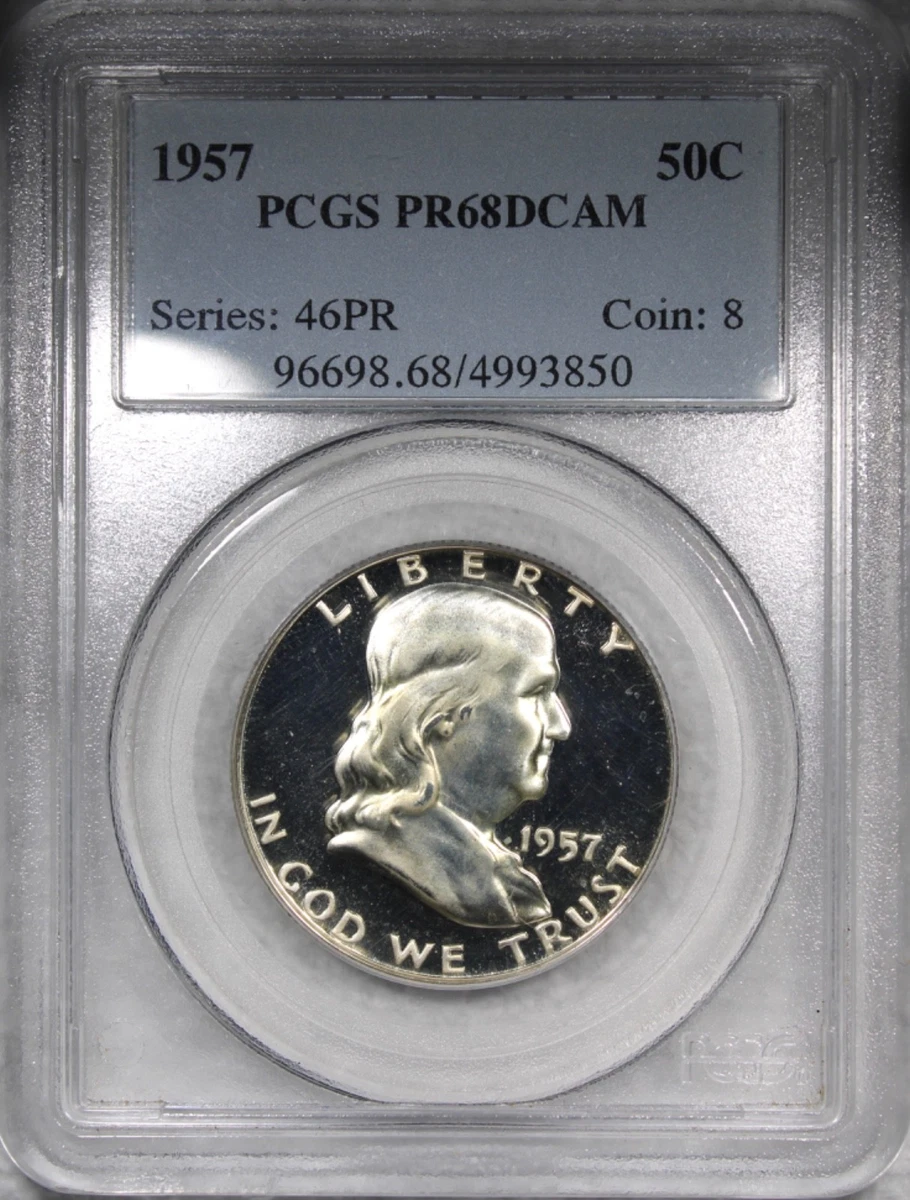 PR 68 Graded 1957 Franklin Half Dollars (1948-1963) for sale | eBay