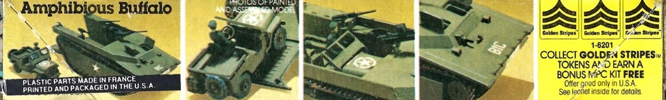 Vintage MIB MPC (Airfix) 1/72 US WW2 Buffalo LVT Amphibious Landing Craft & Jeep - Image 2 of 4