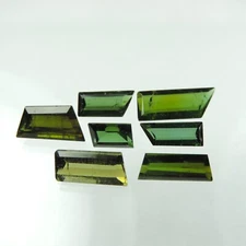 green tourmaline faceted free form lot, merelani , 11.56 cts #23