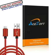 Long Lasting 3920mAh Standard Battery Micro Cable for LG K20 V VS501 Verizon US