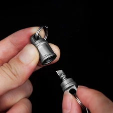 New Titanium Quick Release Swivel Keychain Detachable Key Ring Car Key Holder