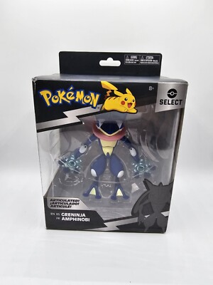 Pokemon Jazwares Select Articulated Greninja 6” Figure Series New