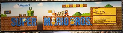 Super Mario Bros Arcade Marquee 22.45'' x 5.8''