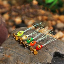 5pcs Propeller Lure 3D Fish Eyes Noisy Spinner Bait Rotating Blade Fishing Hook