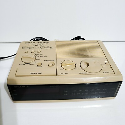 SONY DREAM MACHINE ICF-C3W FM/AM CLOCKRADIO ultra rare TAYLOR CALIFORNIA CELLARS