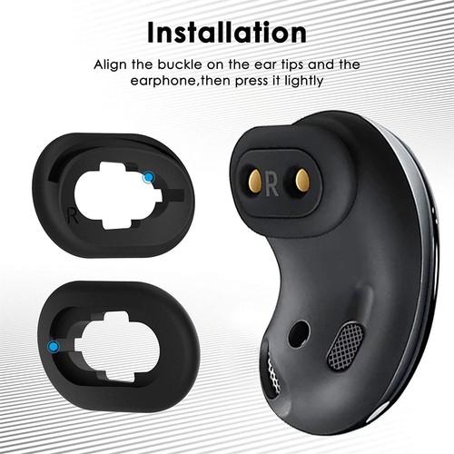 For Samsung Galaxy Buds Live Bluetooth Headset Washable Eartips Earphone Sleeve - Picture 9 of 36