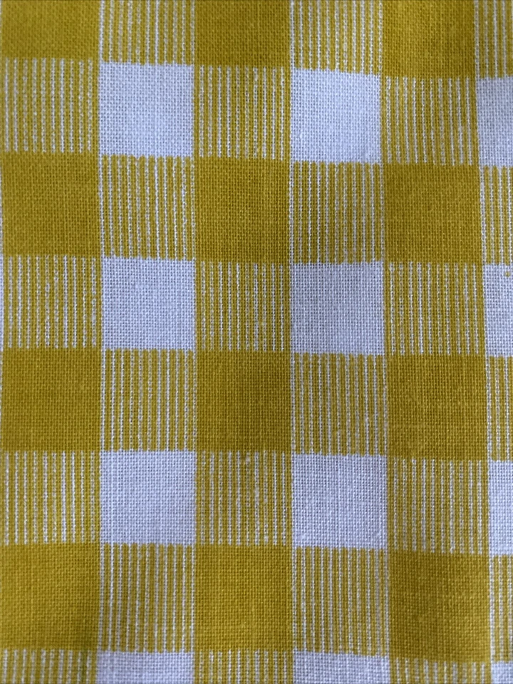 Burlington House желтый клетчатый чек 72x104 плоский лист коттедж сердцевина сделано в США - Изображение 3 из 4