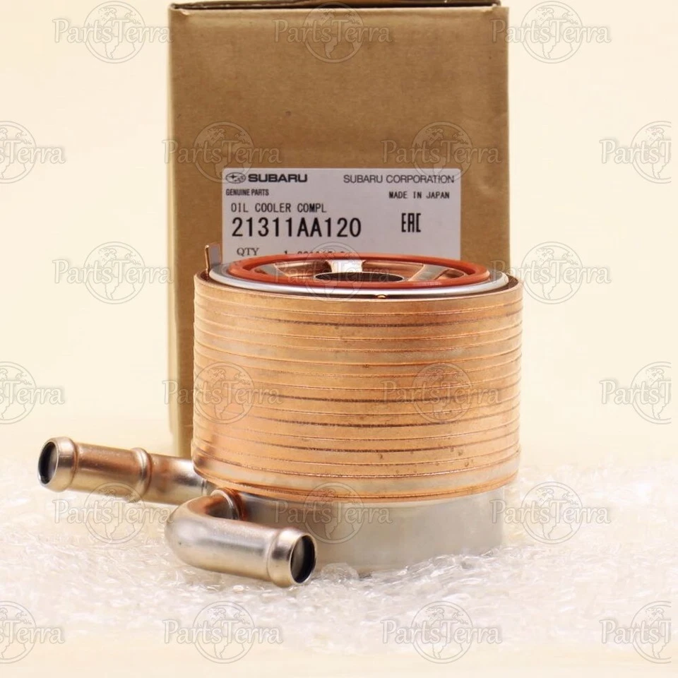 New OEM Genuine Subaru IMPREZA WRX STI EJ257 Turbo Engine Oil Cooler 21311AA120 - Image 4 of 4