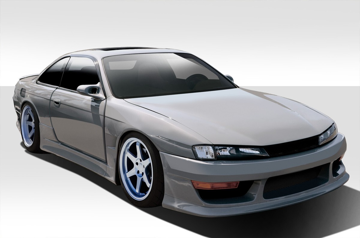 Duraflex V-Speed Wide Body Kit - 8 Piece for 1997-1998 240SX S14